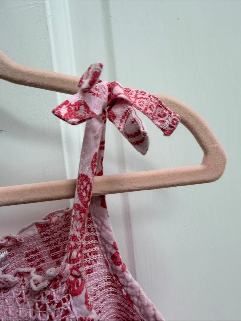 NWOT Old Navy Girls 5T Pink Floral Tie-Strap Sundress Sleeveless Dress